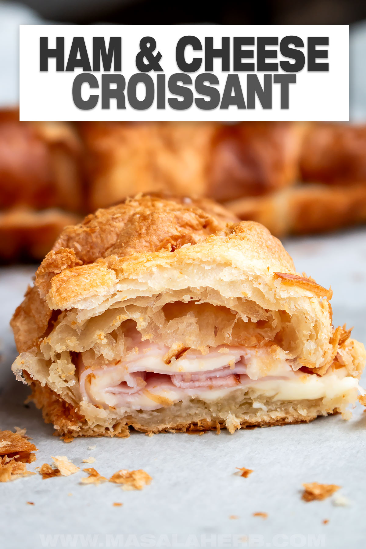 Ham and Cheese Croissant Recipe cover