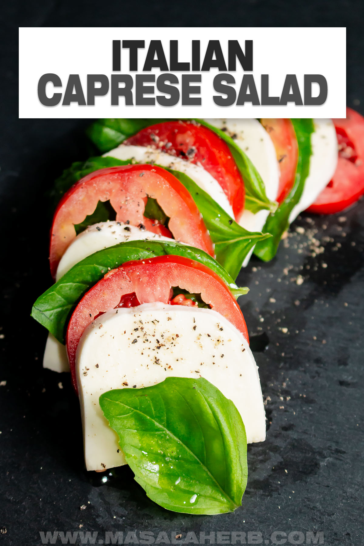 Italian Caprese Salad Recipe cover