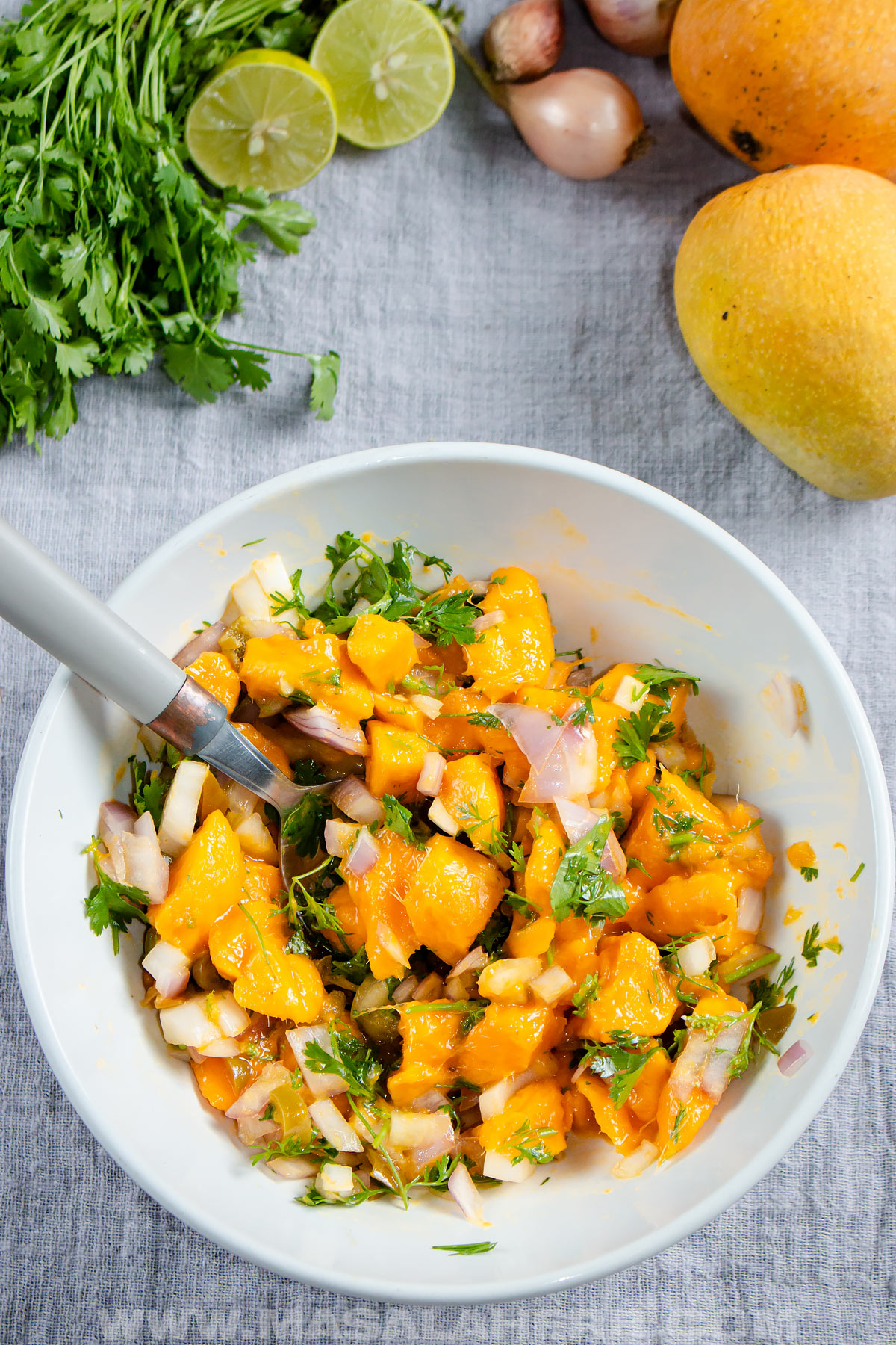 homemade Mango Pico de Gallo