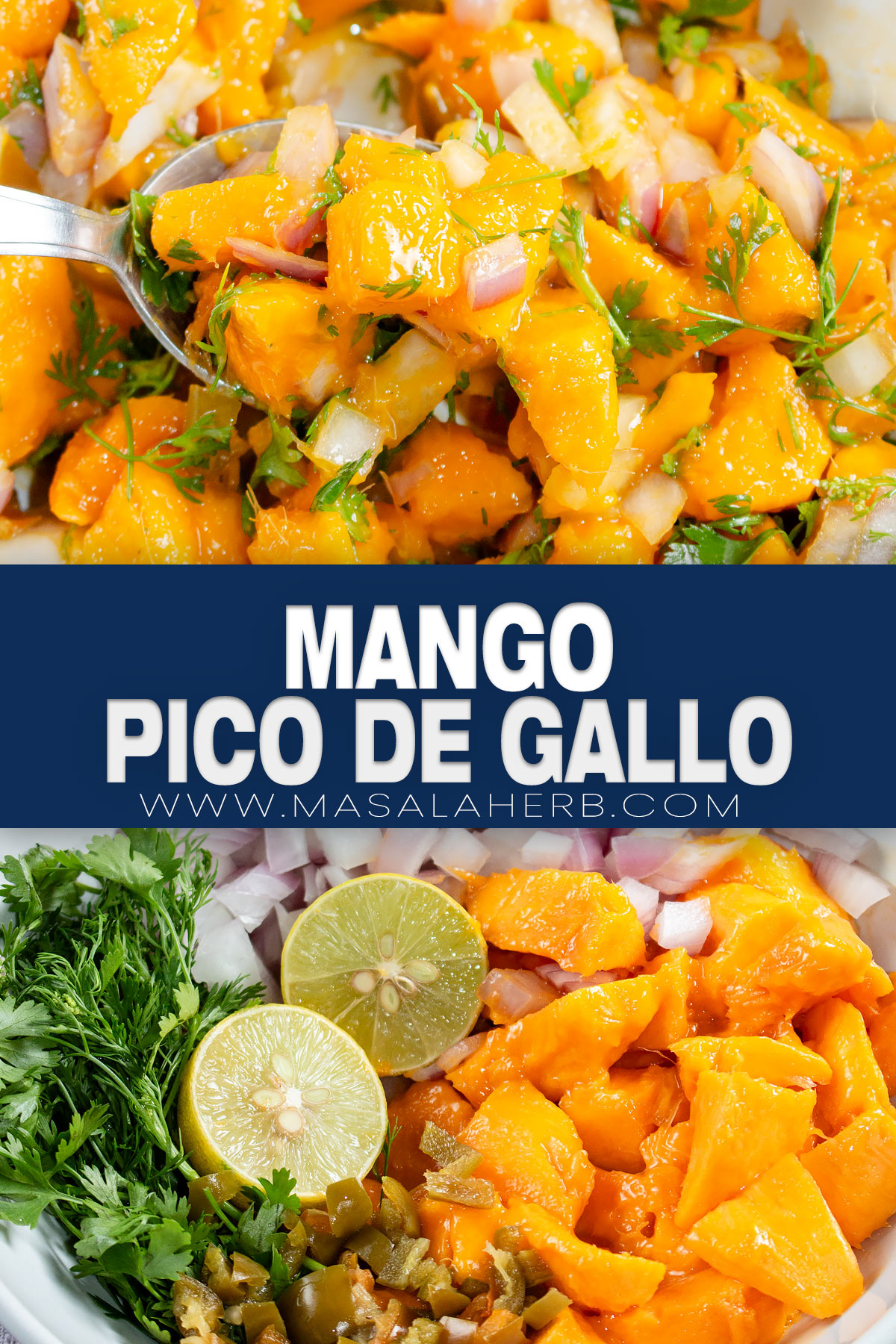Mango Pico de Gallo Recipe pin