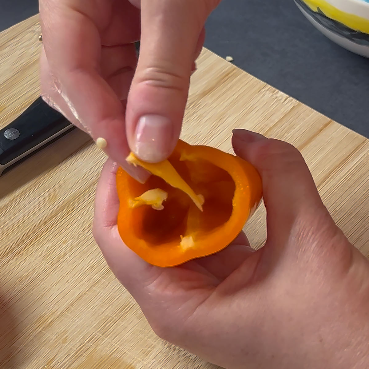 clean peppers