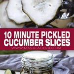 10 Minute Pickled Cucumber Slices (Refrigerator) pin