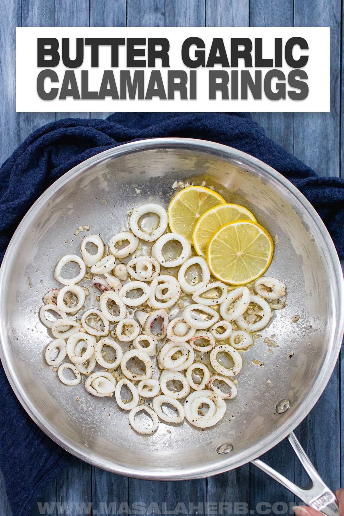 Butter Garlic Pan-Fried Calamari Rings (Squids) cover