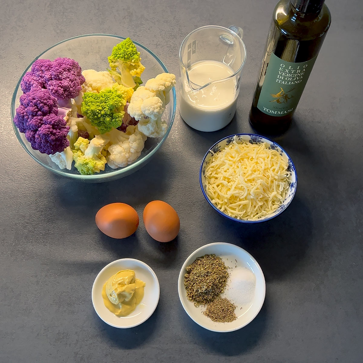 Cauliflower Casserole ingredients