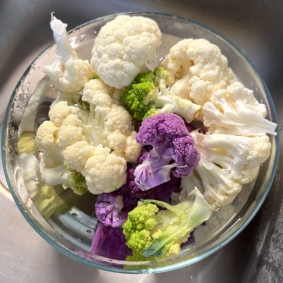 wash cauliflower