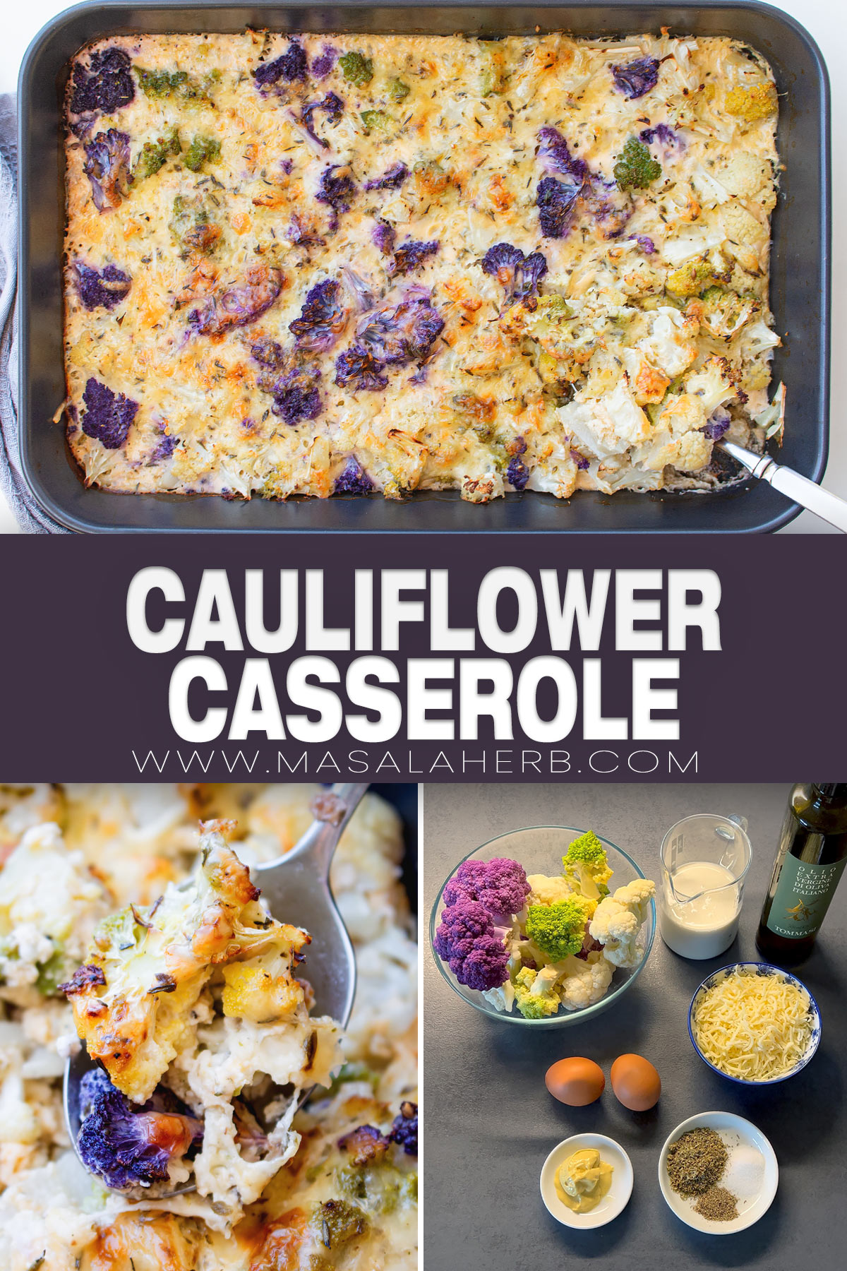 Cauliflower Casserole (Dump & Back) pin