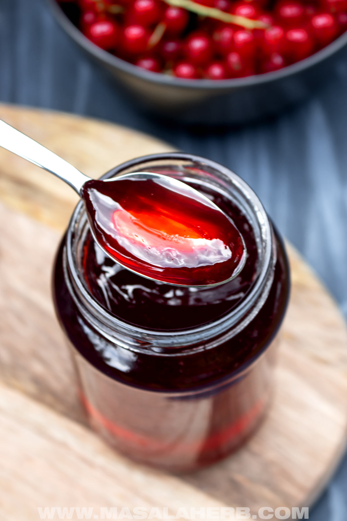 homemade red currant jelly