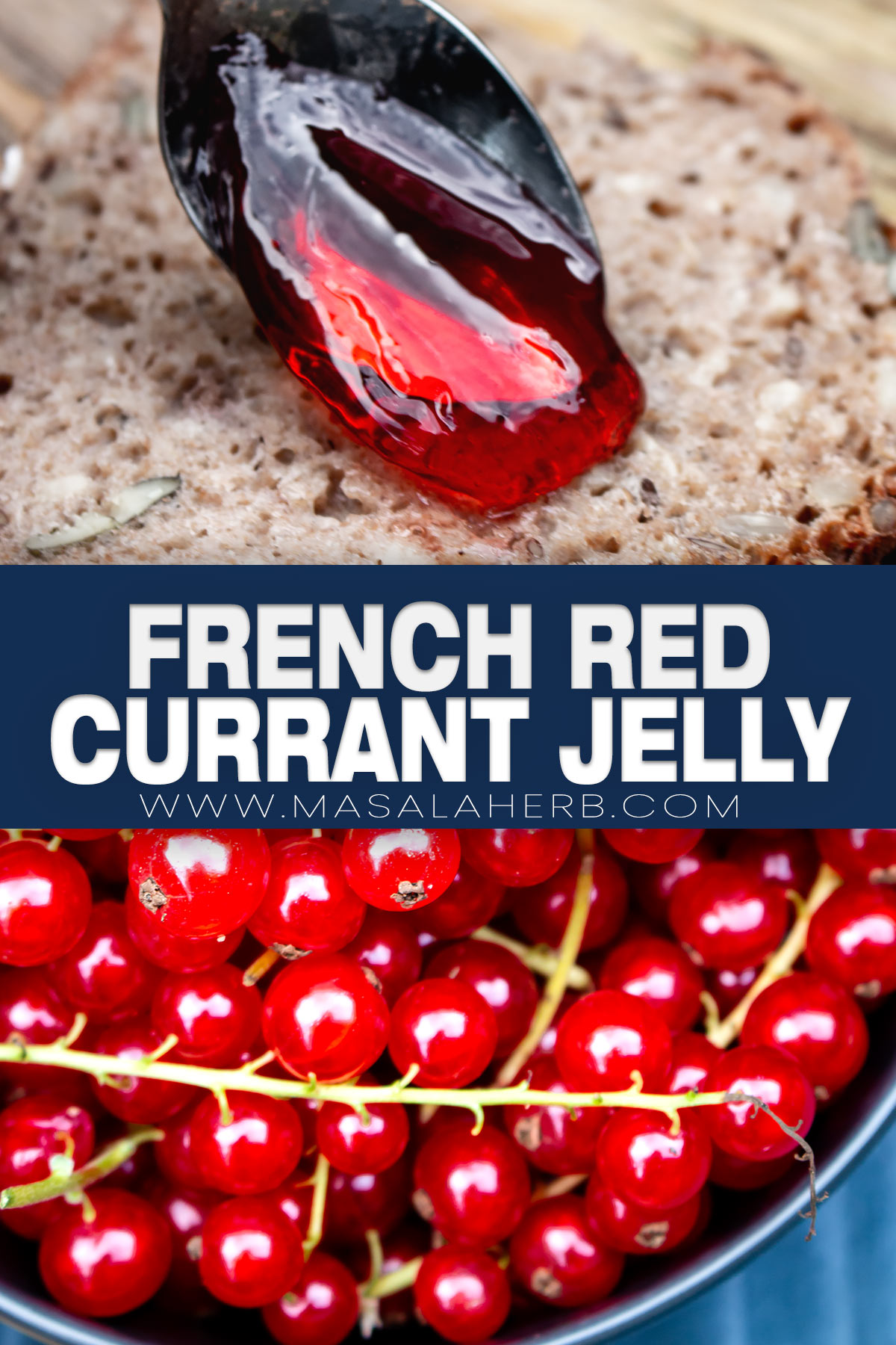French Red Currant Jelly Recipe pin