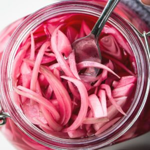 pickled red onions