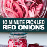 10 Minute Pickled Red Onions (Refrigerator) pin