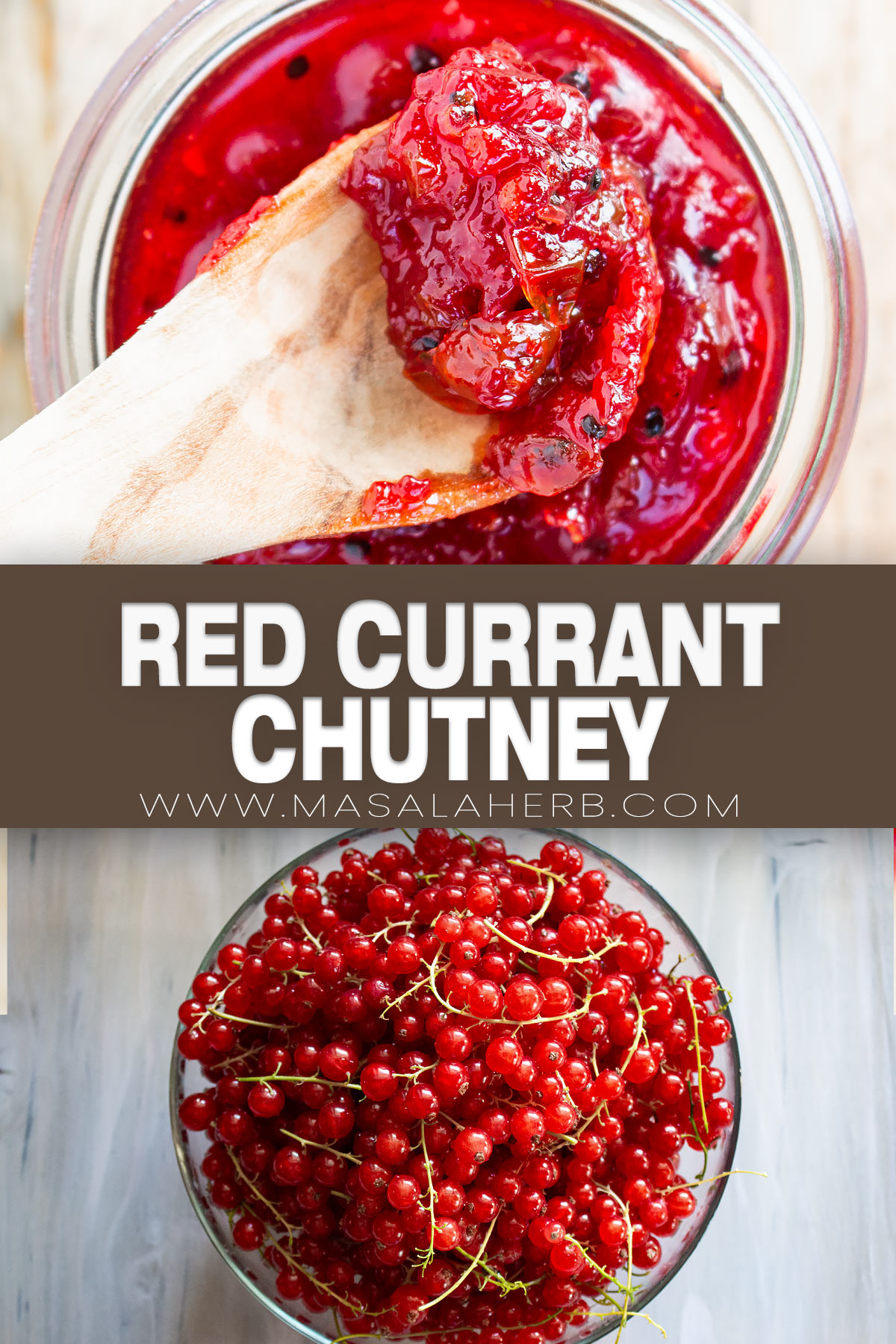 Red Currant Chutney Recipe pin