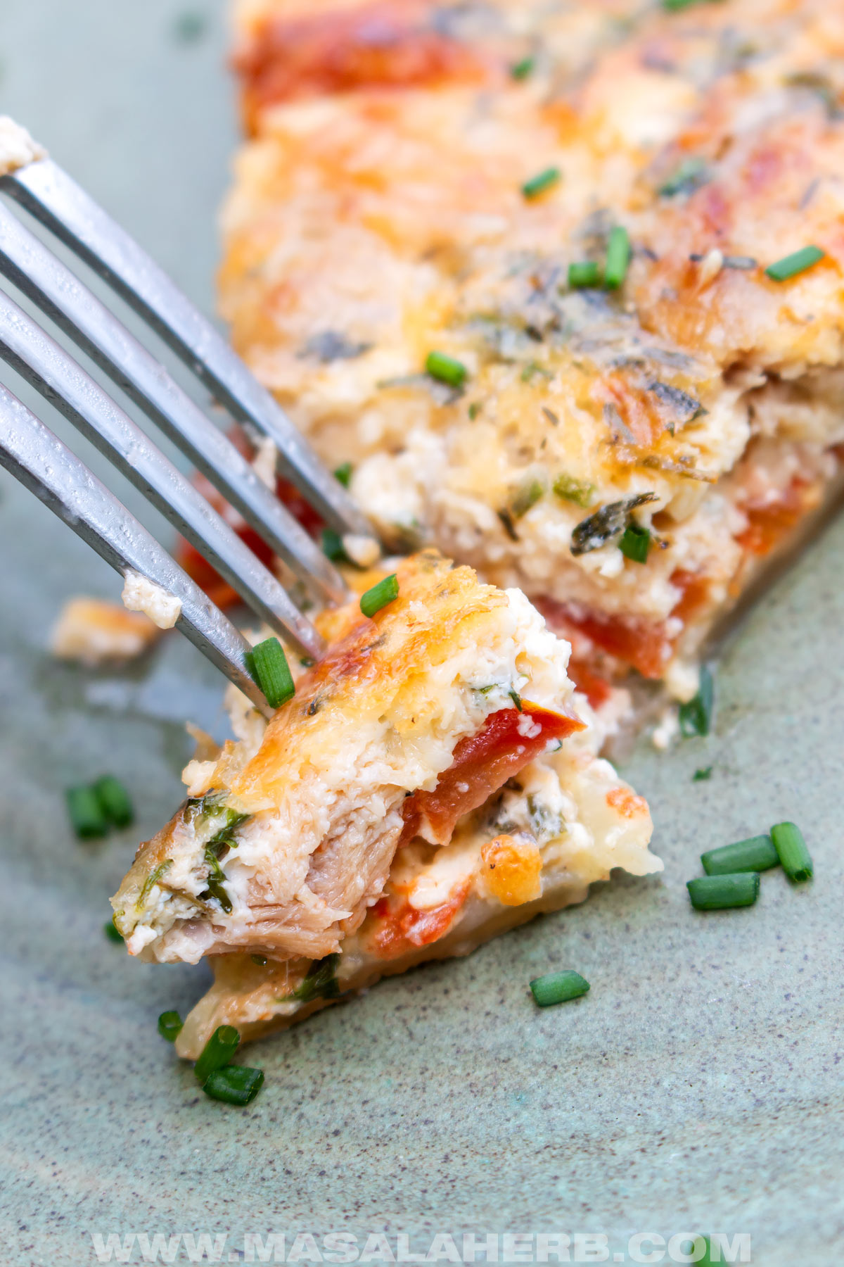 tuna and tomato filled tart