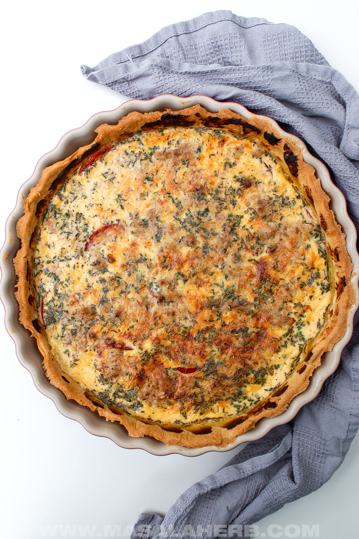 Tomato and tuna savory tart