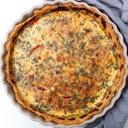 French tomato tuna tart