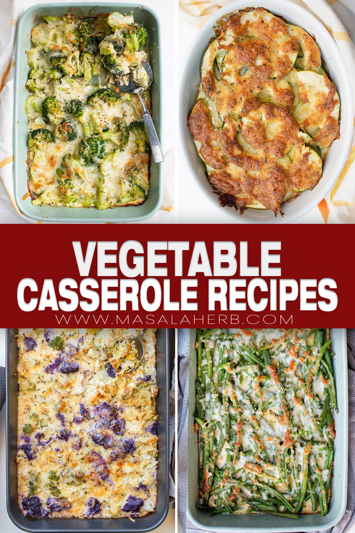 Vegetable Casserole Recipes for Every Season pin