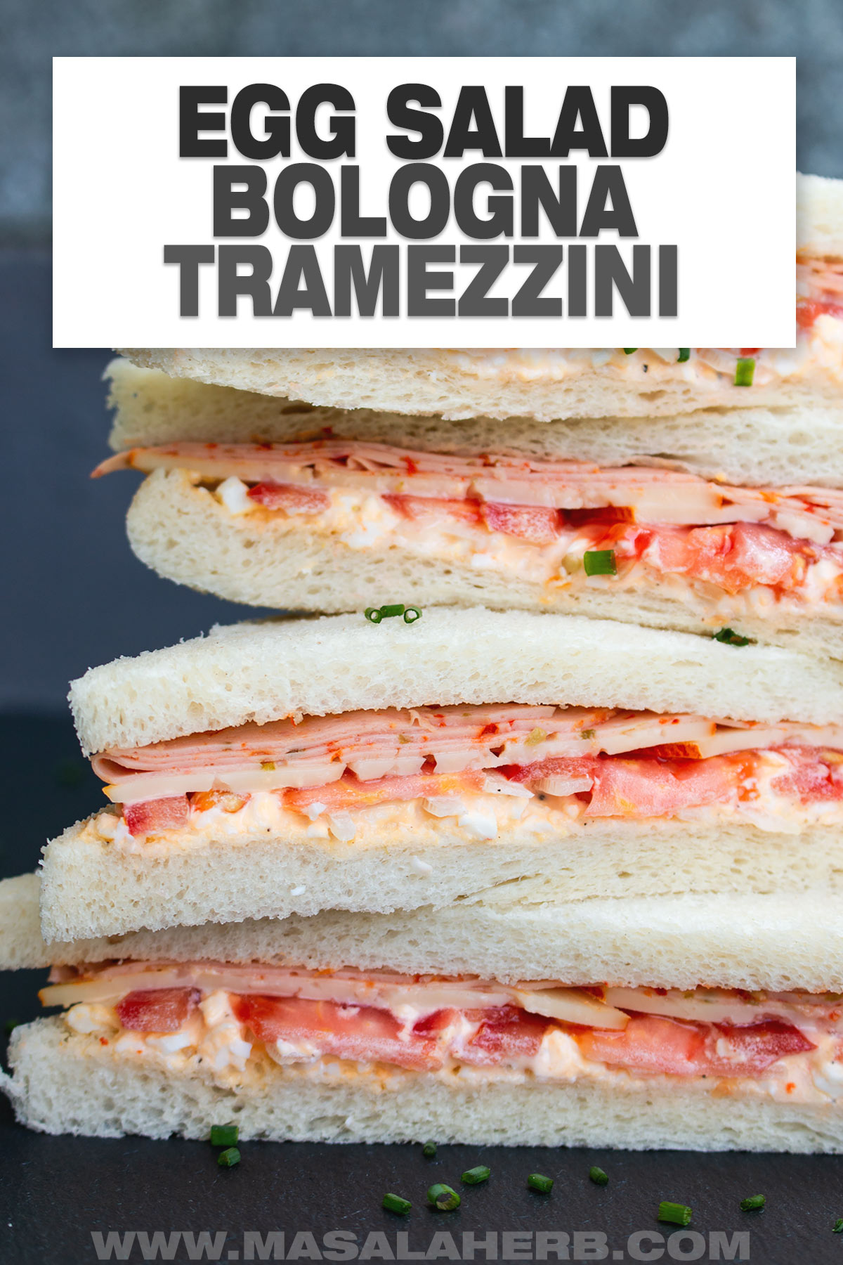Egg Salad Tomato Cheese Bologna Tramezzini cover