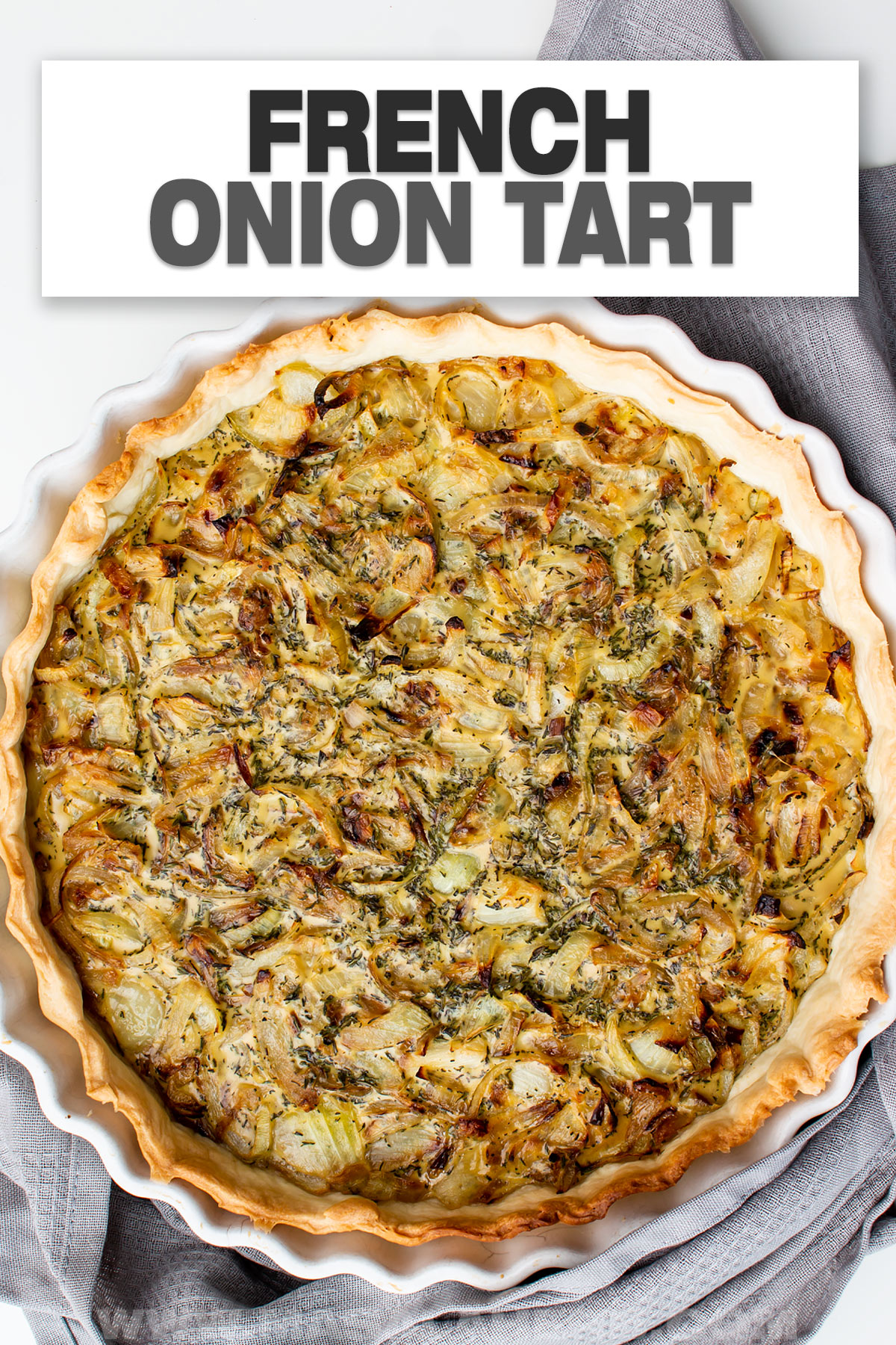 French Onion Tart Recipe cover