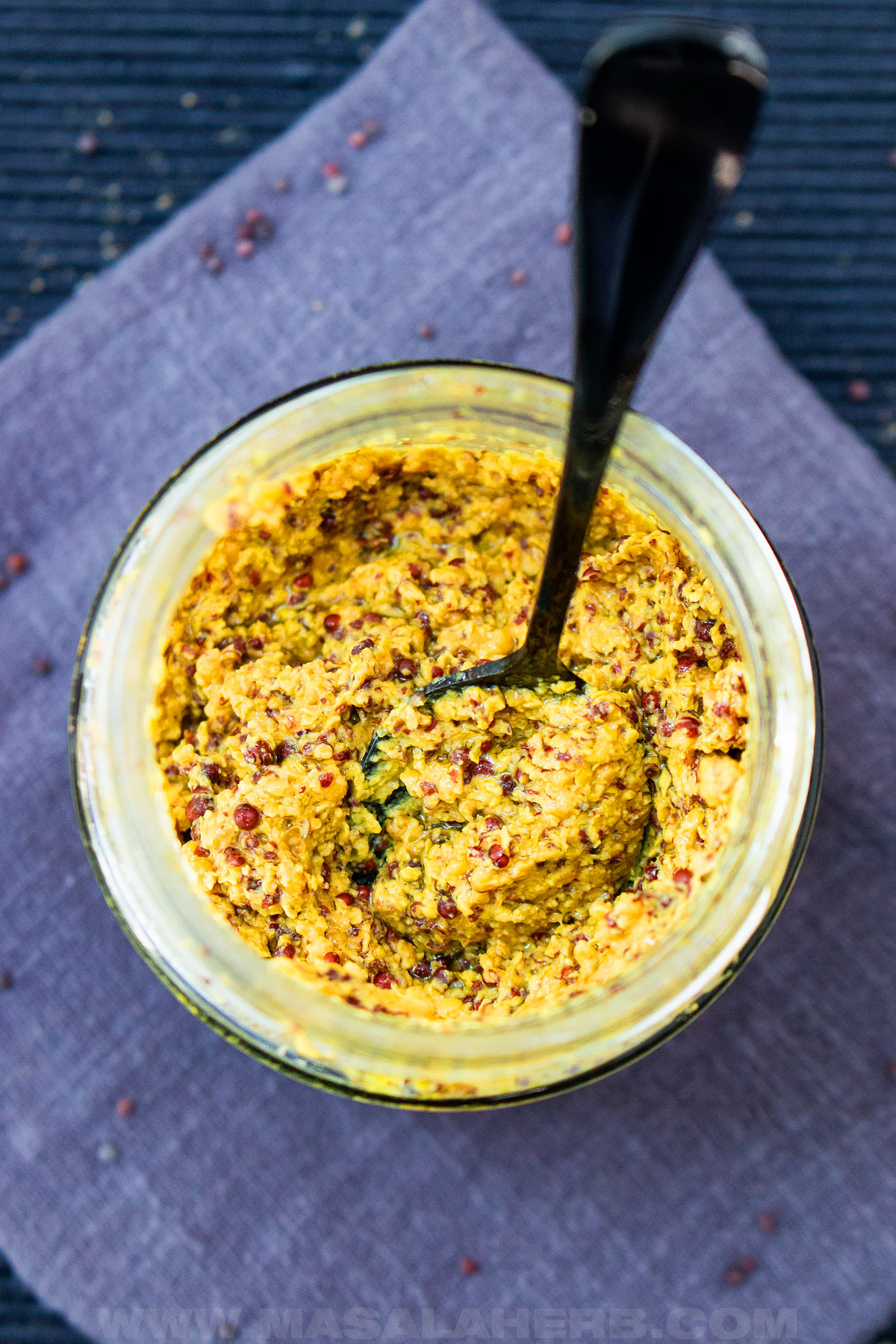 yellow and brown mustard paste