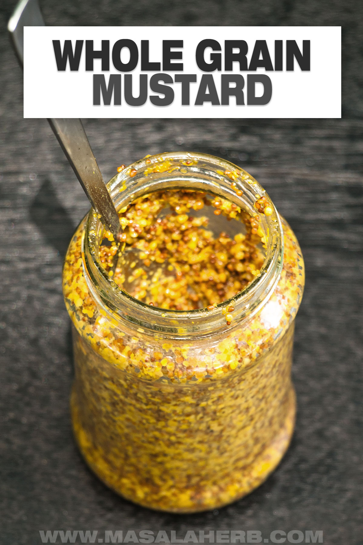 Whole Grain Mustard Recipe - French Moutarde à l'Ancienne cover