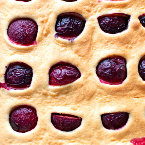 German Plum Sheet Cake