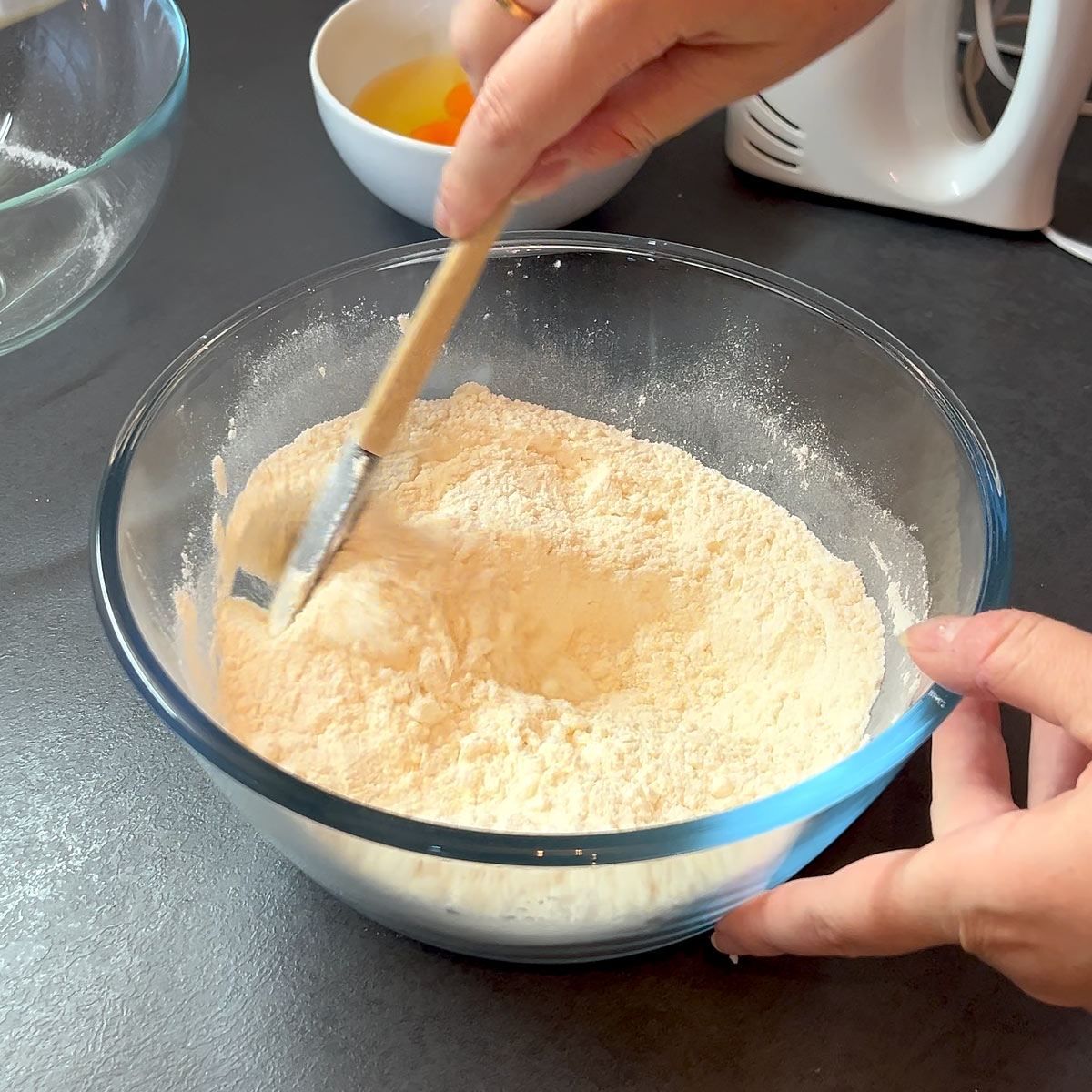 combine dry ingredients
