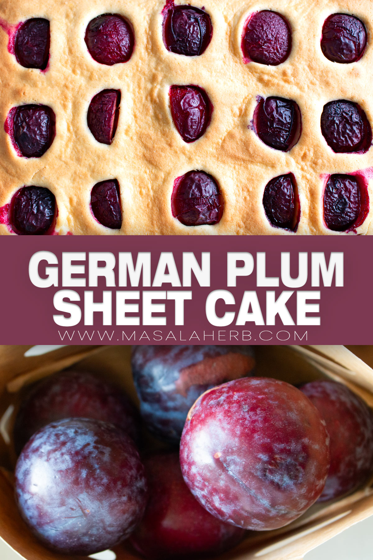German Plum Sheet Cake pin