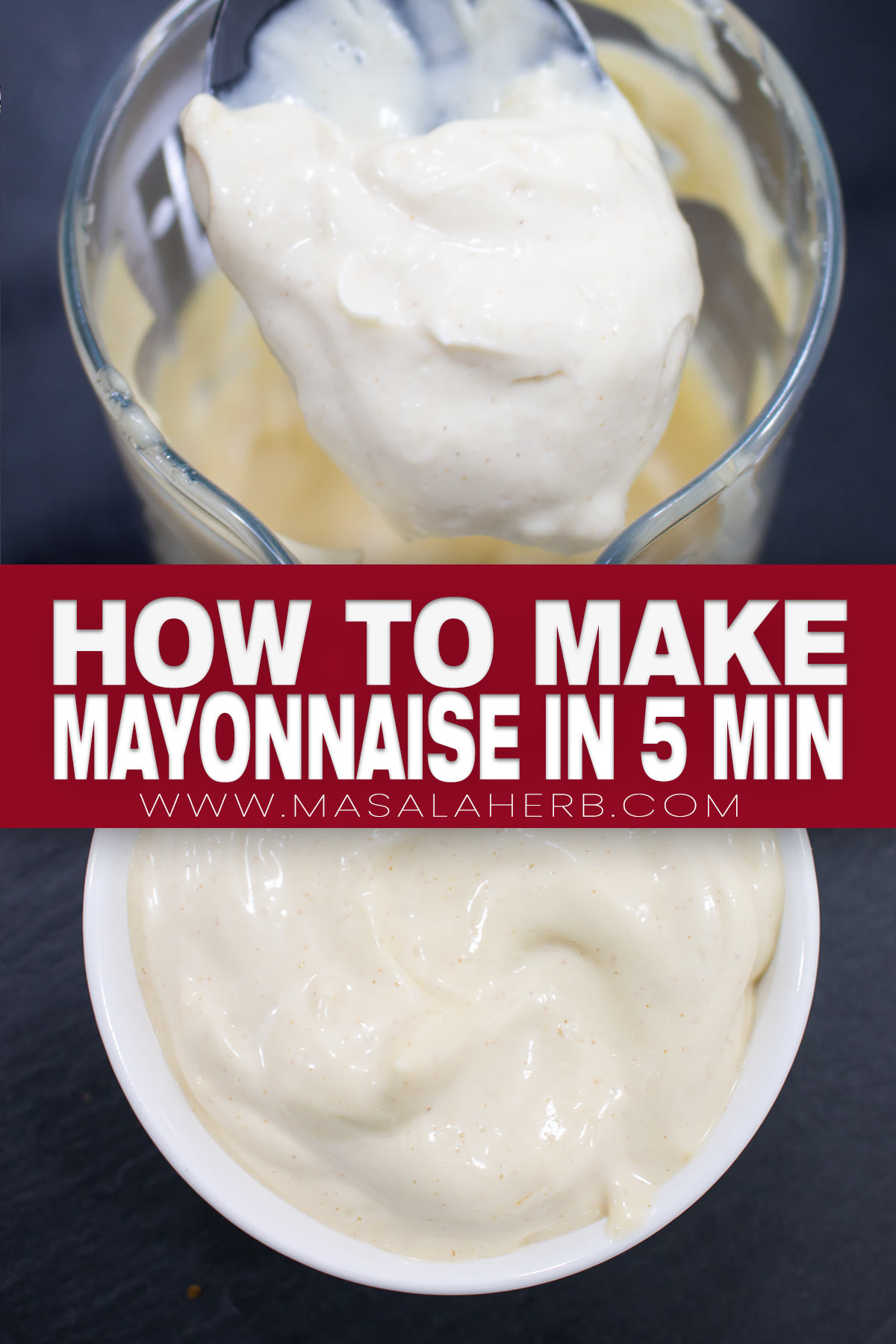 How to Make Mayonnaise in 5 Minutes pin