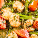 Shrimp Scampi with Asparagus and Tomato