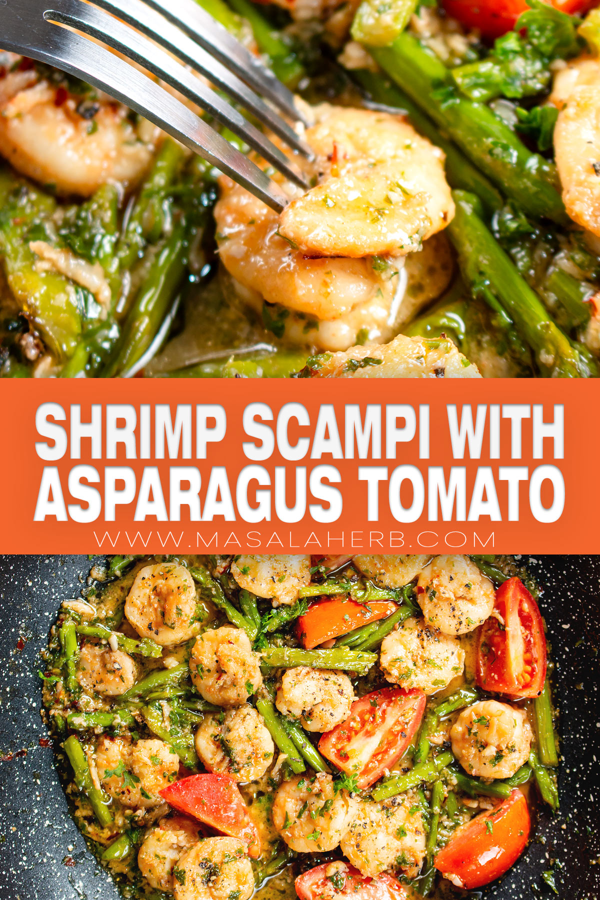 Shrimp Scampi with Asparagus and Tomato pin
