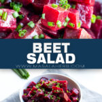 Simple Beet Salad Recipe pin