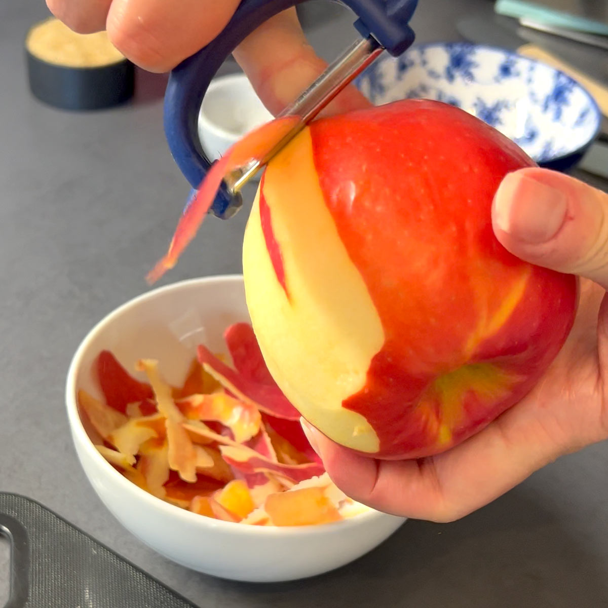 Peel apple