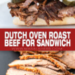 Dutch Oven Roast Beef for Sandwich pin