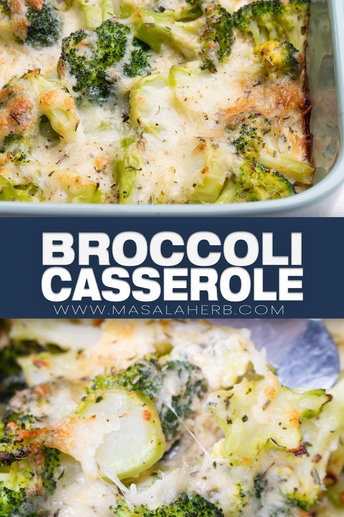 Simple Broccoli Casserole Recipe pin