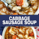 Cabbage Sausage Soup Recipe pin