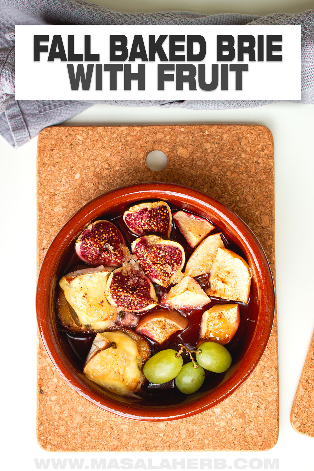 Fall Baked Brie with Fruit Recipe cover