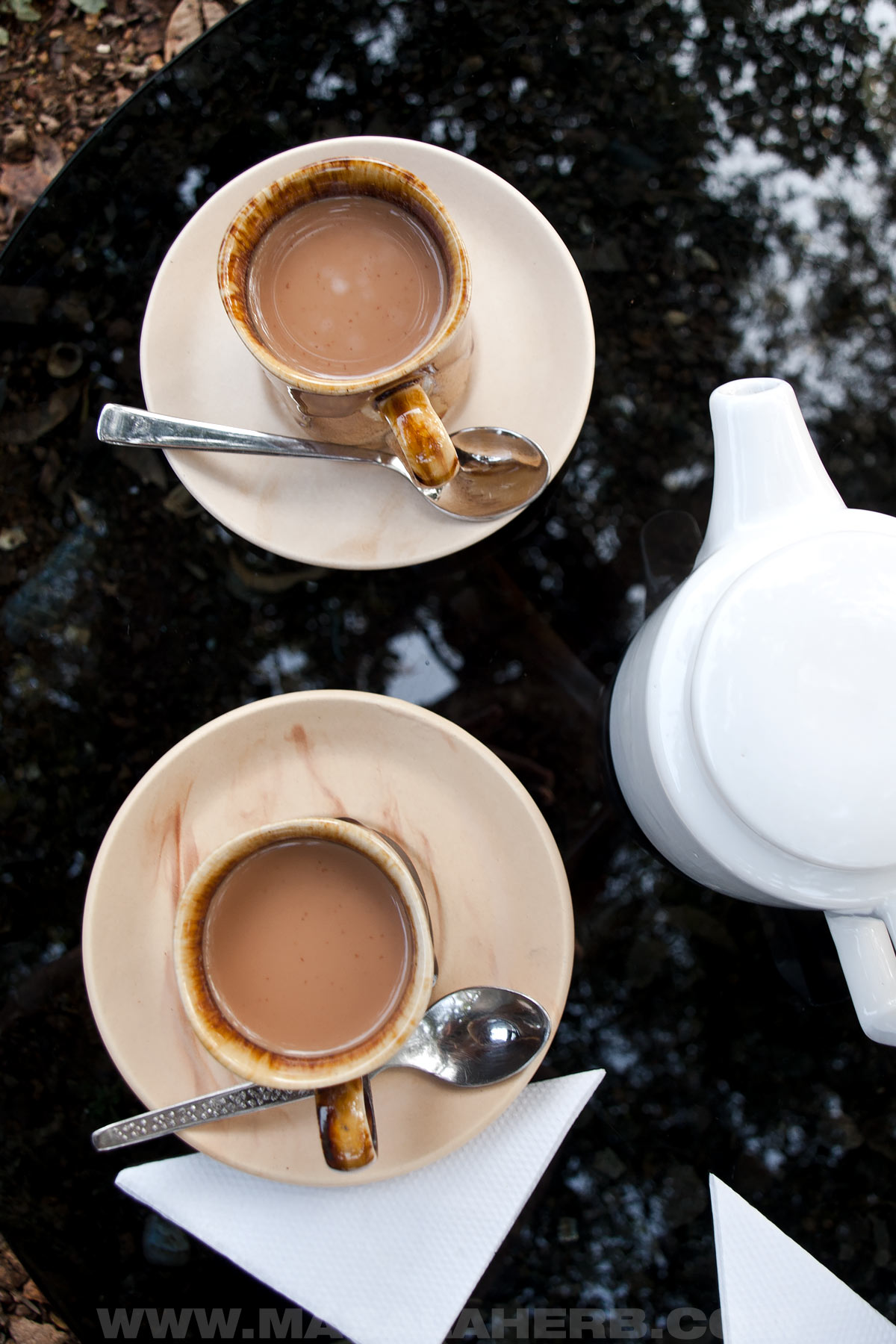 Masala Chai served at the afternoon