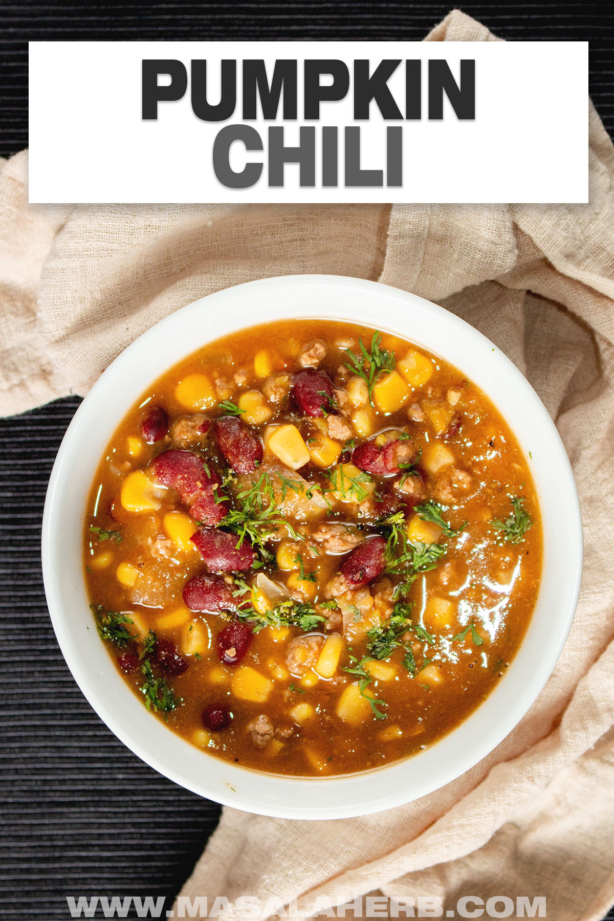 Fall Pumpkin Chili Recipe cover