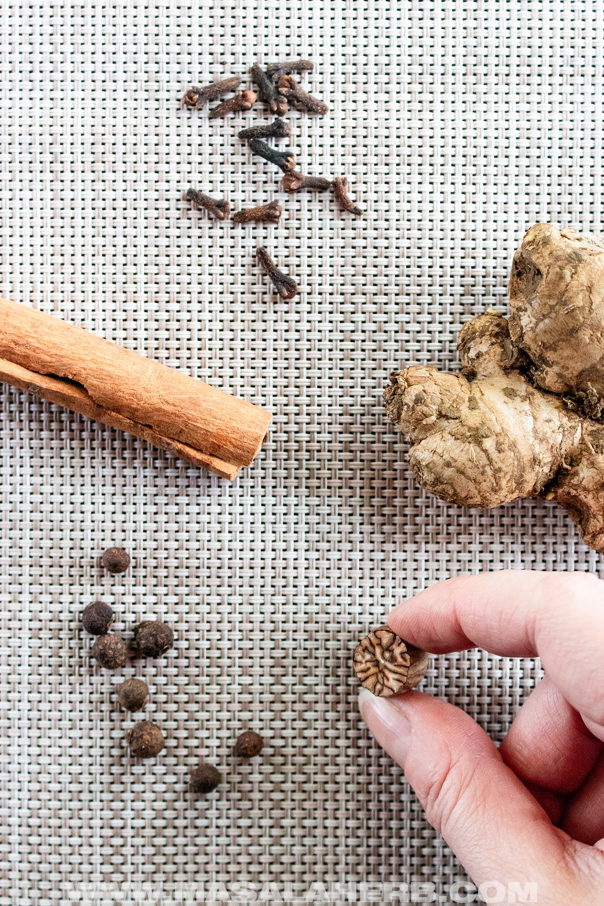 ingredients for Homemade Pumpkin Pie Spice Mix
