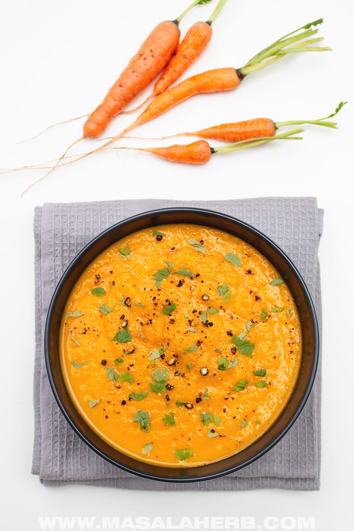 garden-fresh carrot ginger soup