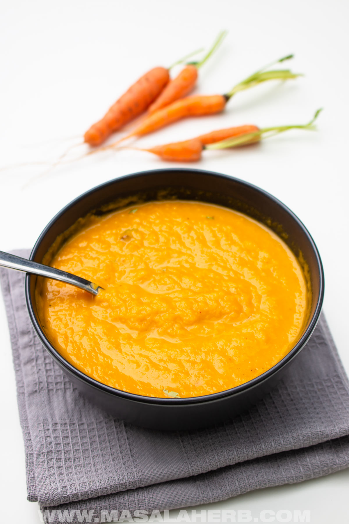 homemade carrot ginger soup