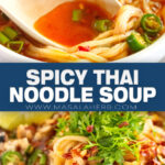 Spicy Thai Noodle Soup Recipe pin