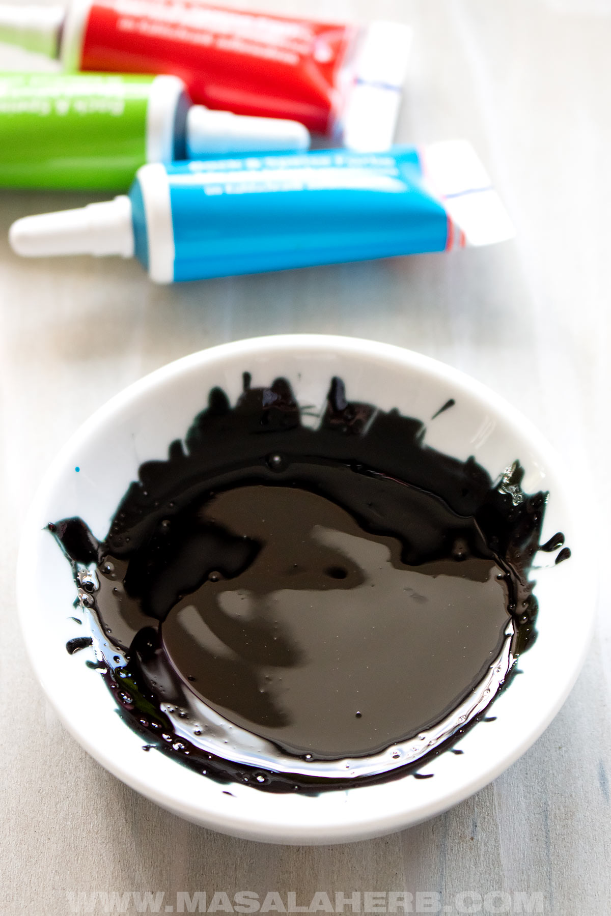 black gel food coloring