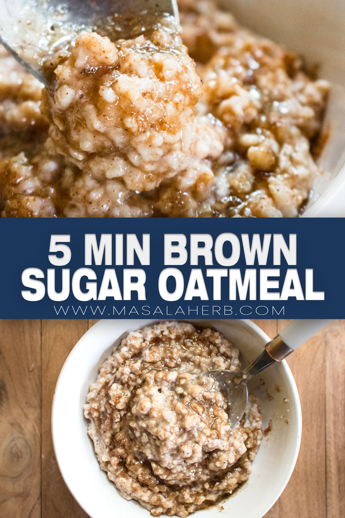 5 min Brown Sugar Oatmeal pin