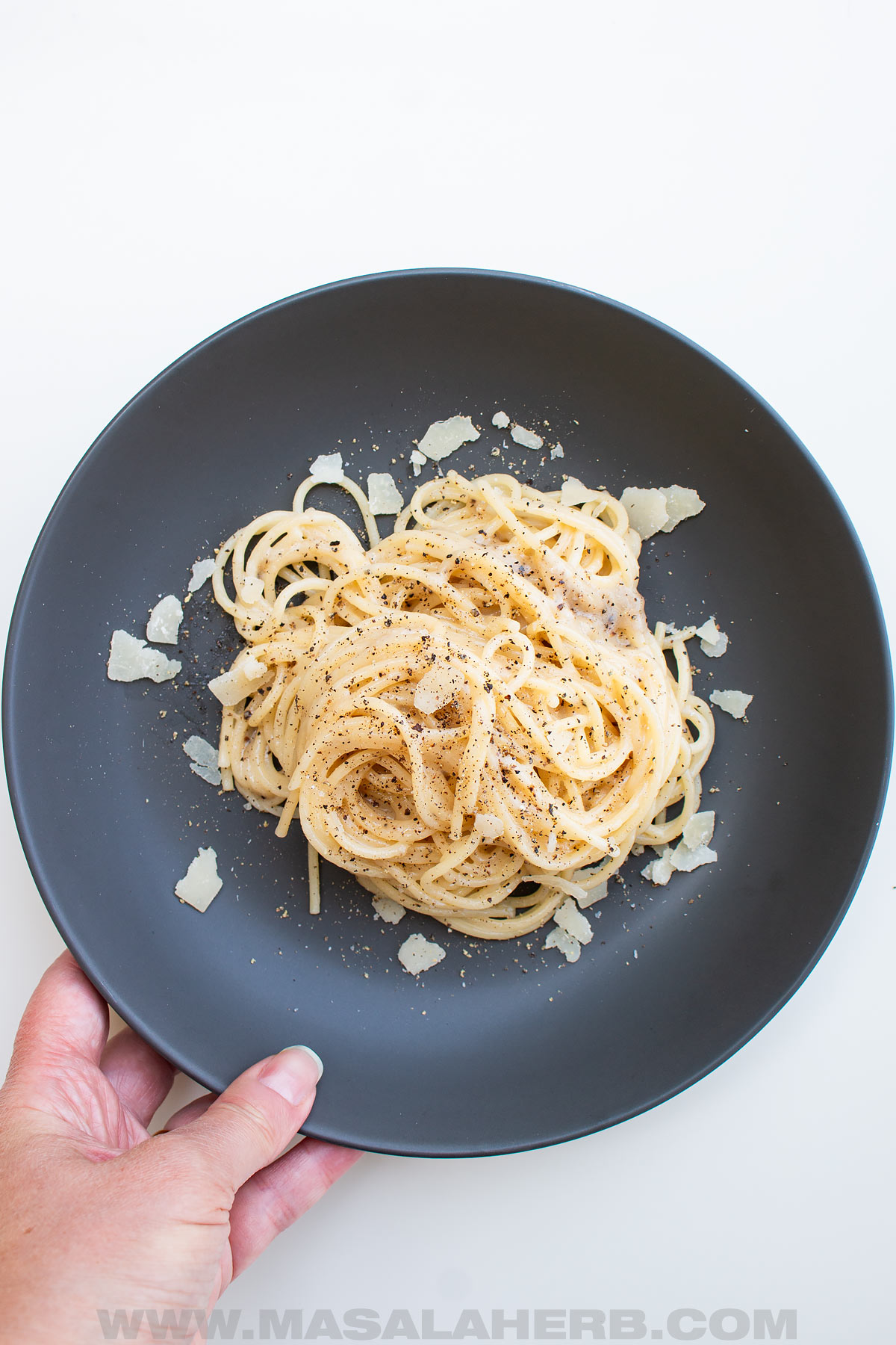 Italian cacio et pepe