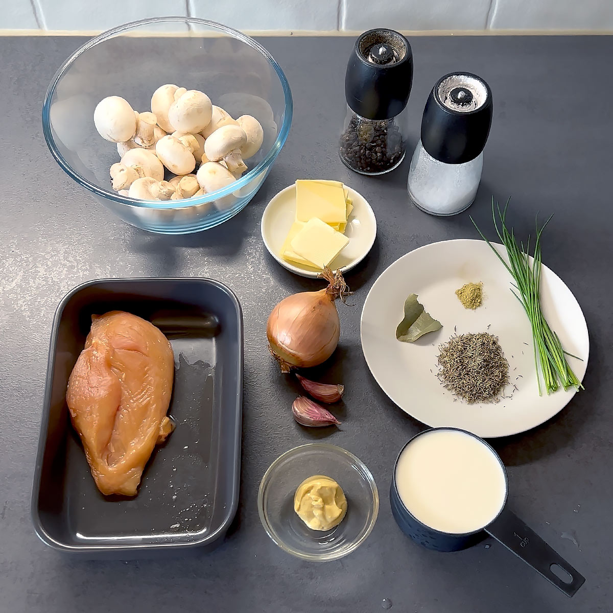 Creamy Chicken Mushroom Skillet ingredients