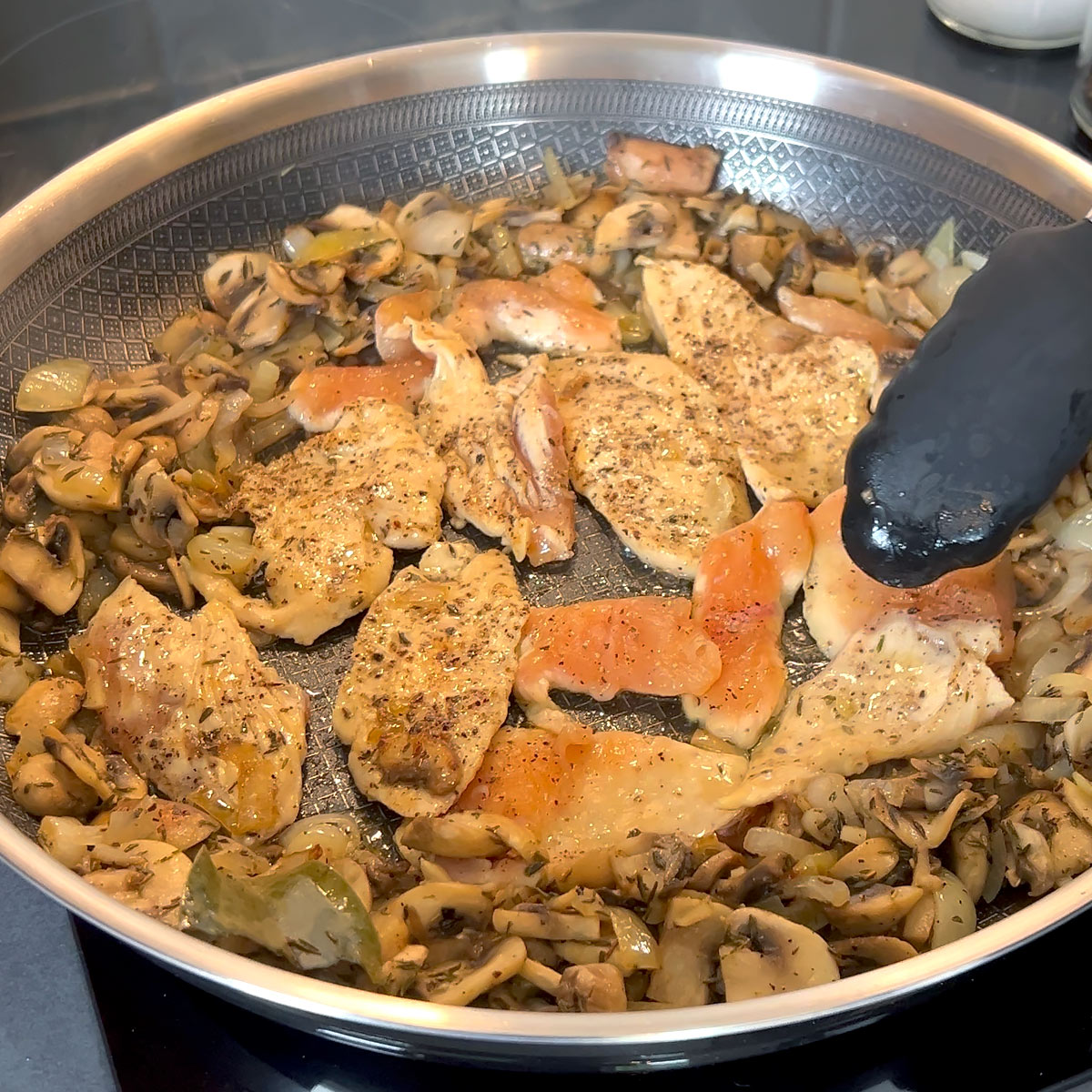 cook chicken on all sides