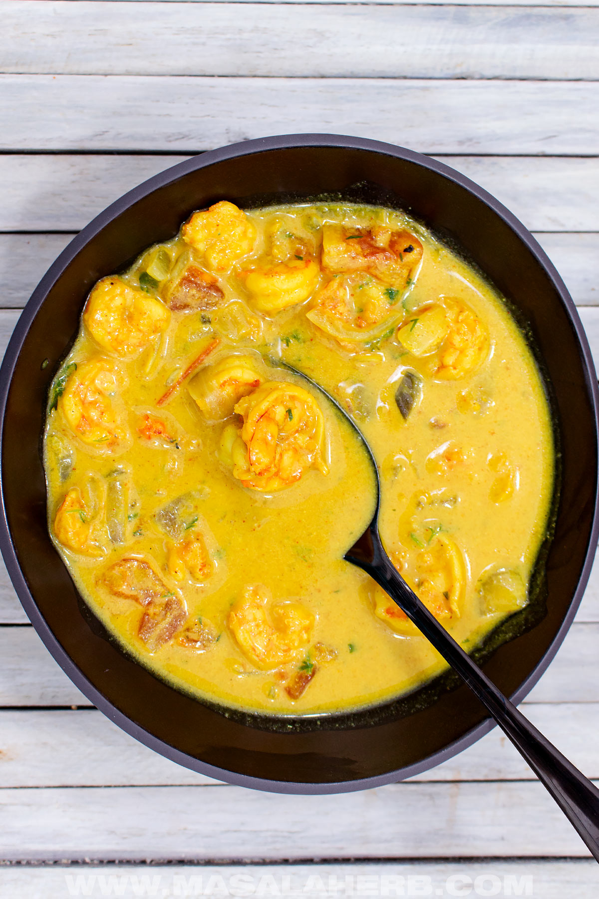 shrimp and coconut milk curry