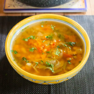 Spicy Moroccan Lentil Soup (Veg Harira)