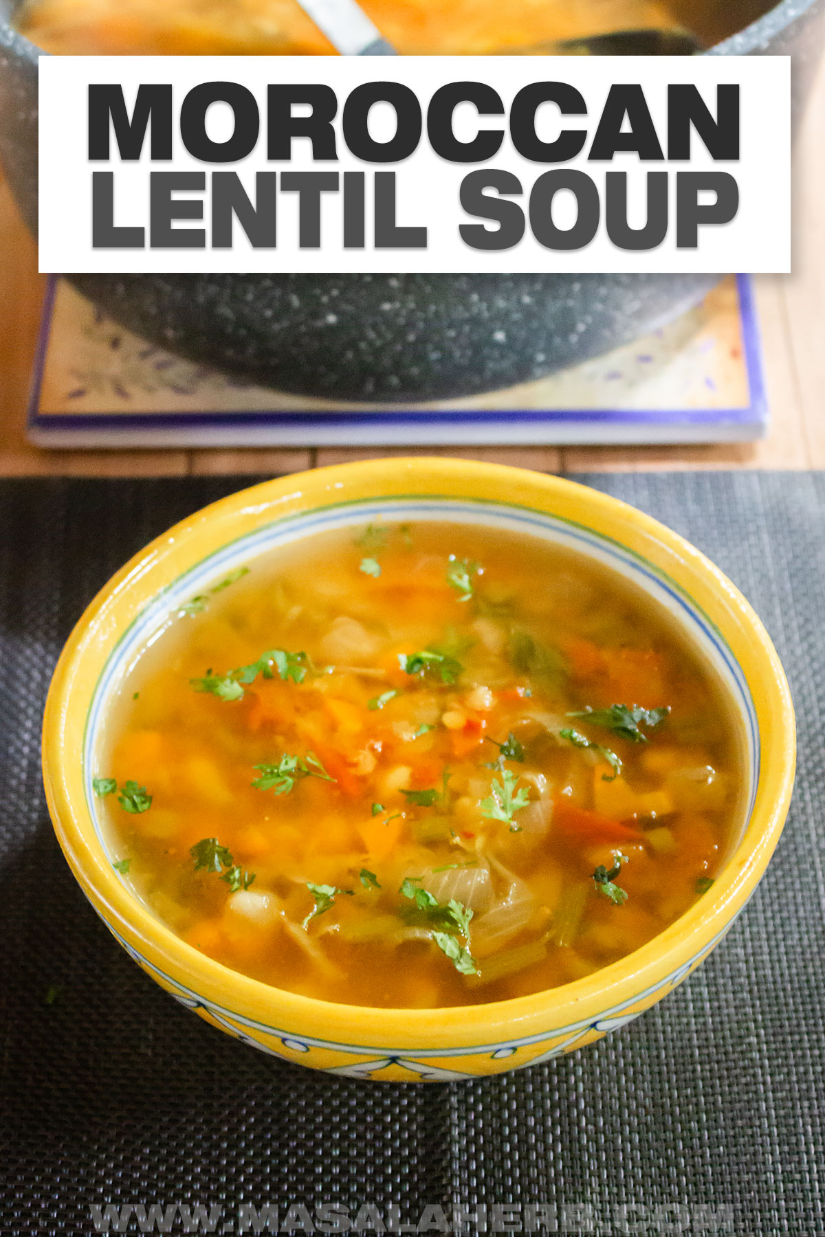 Spicy Moroccan Lentil Soup (Veg Harira) cover