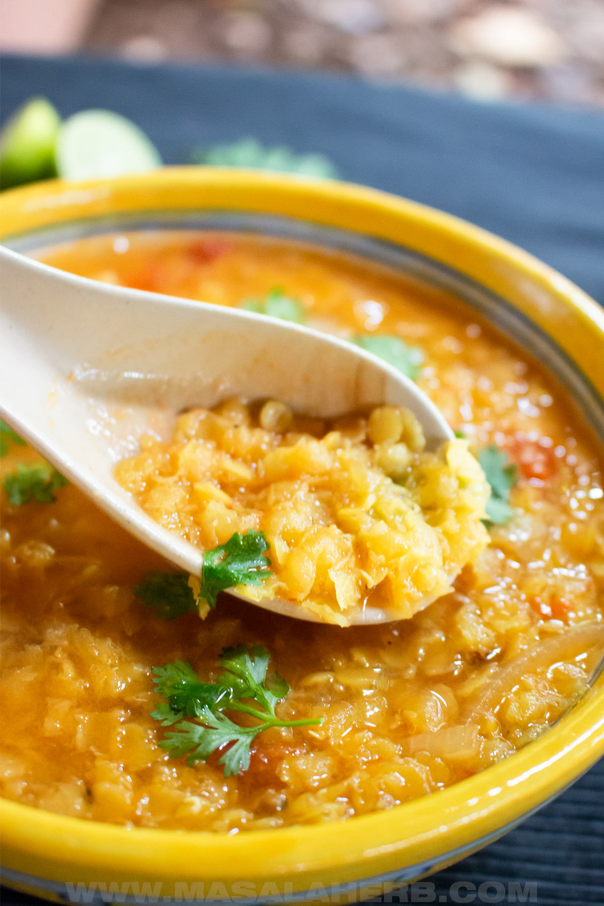 homemade indian lentil soup